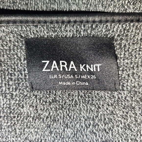 Zara Oversized Knit Cardigan In Classic Black And White - Picture 4 of 4